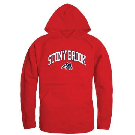 W Republic W Republic 540-388-RED-01 Stony Brook University Campus Hoodie; Red - Small 540-388-RED-01
